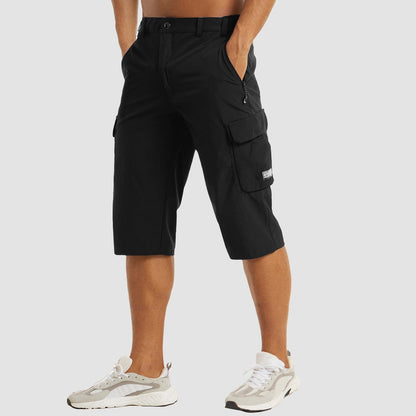 Shorts Cargo Uomo Tessuto Tecnico Asciugatura Rapida