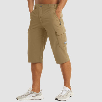 Shorts Cargo Uomo Tessuto Tecnico Asciugatura Rapida
