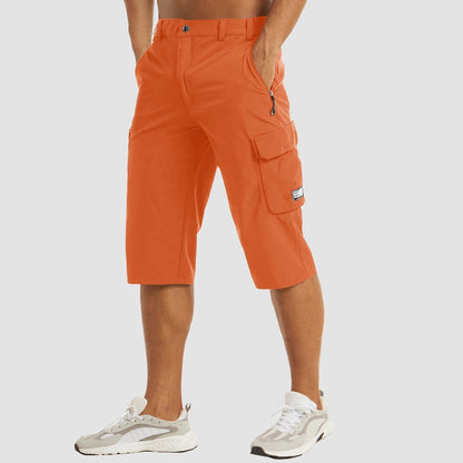 Shorts Cargo Uomo Tessuto Tecnico Asciugatura Rapida