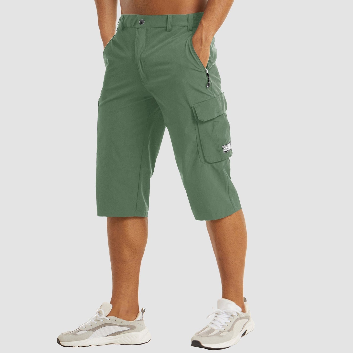 Shorts Cargo Uomo Tessuto Tecnico Asciugatura Rapida