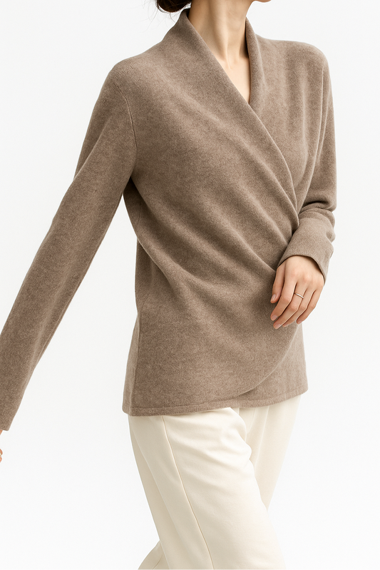 Maglione Donna Scollo a V Incrociato - Vesarelli
