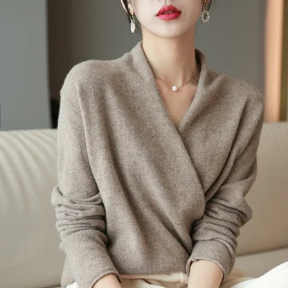 Maglione Donna Incrociato con Scollo a V | Serena