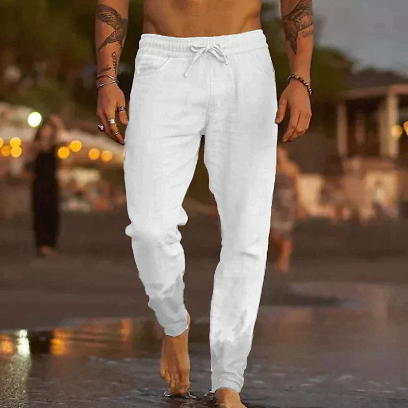 Pantaloni Uomo Estivi Leggeri per Spiaggia