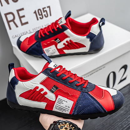 Sneaker Uomo con Mesh e Lacci