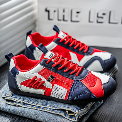 Sneaker Uomo con Mesh e Lacci