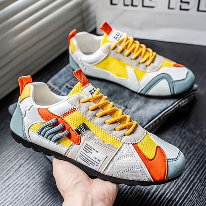 Sneaker Uomo con Mesh e Lacci