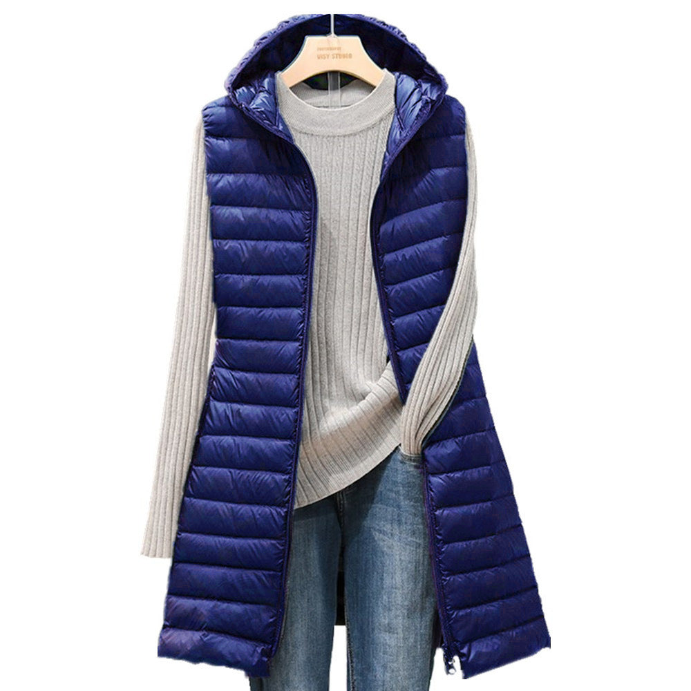 Giacca Imbottita Donna con Cappuccio Leggera Taglio Medio