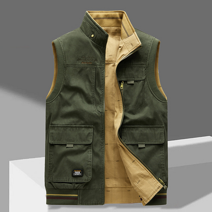 Gilet Uomo Elegante Tessuto Morbido Slim Fit