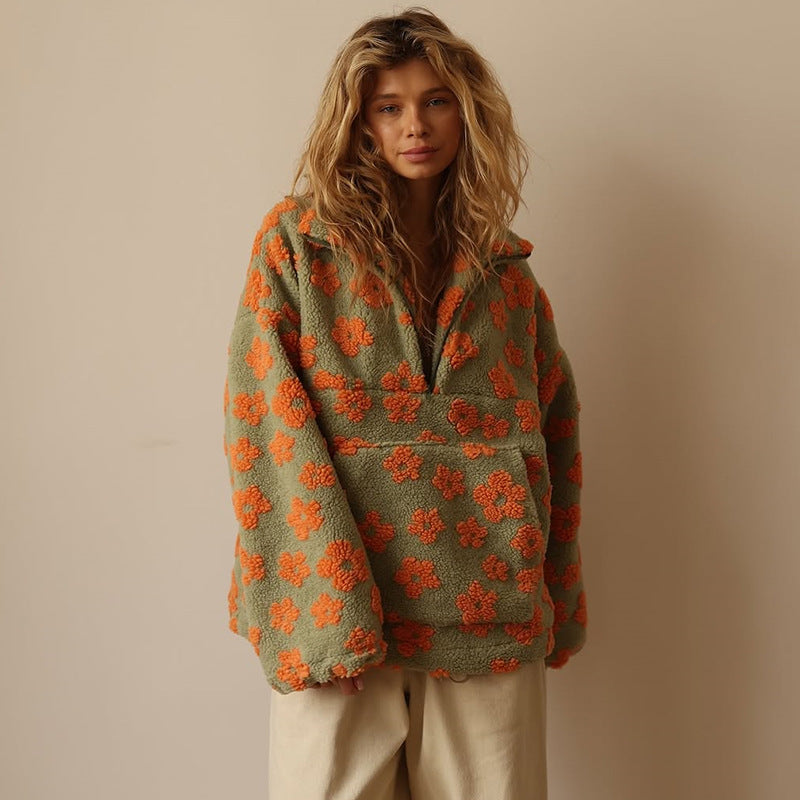 Felpa Unisex in Pile Morbido Regular Fit