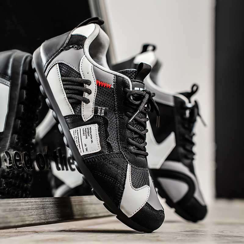 Sneaker Uomo con Mesh e Lacci