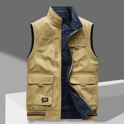 Gilet Uomo Elegante Tessuto Morbido Slim Fit