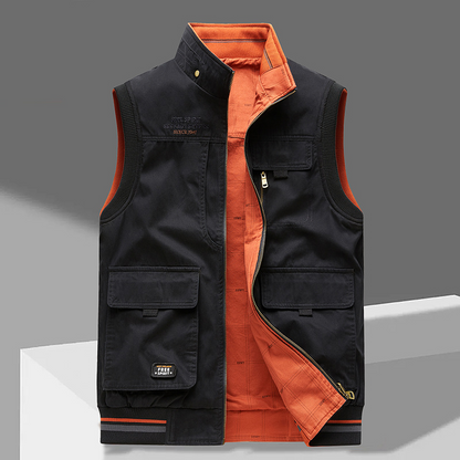 Gilet Uomo Elegante Tessuto Morbido Slim Fit
