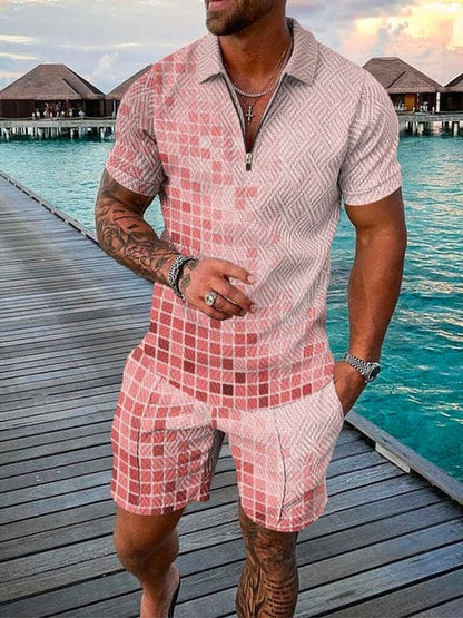Completo Tempo Libero Uomo Due Pezzi con Stampa Casual - Brentozzi