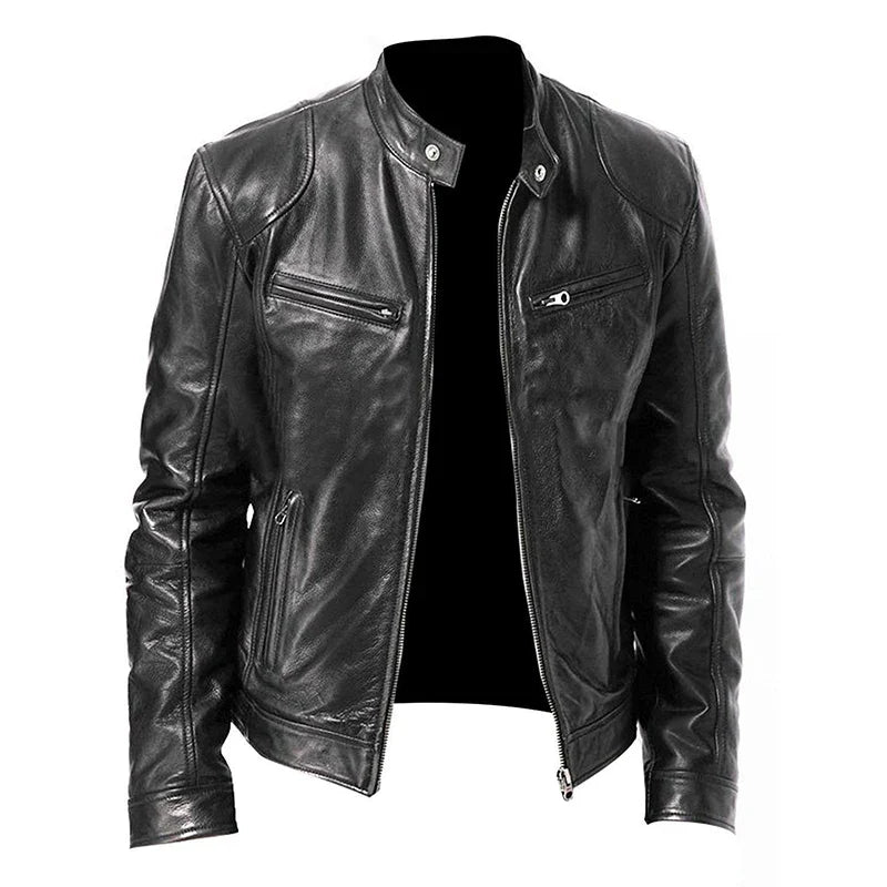 Marco | Giacca in Pelle Casual Uomo Slim Fit 4