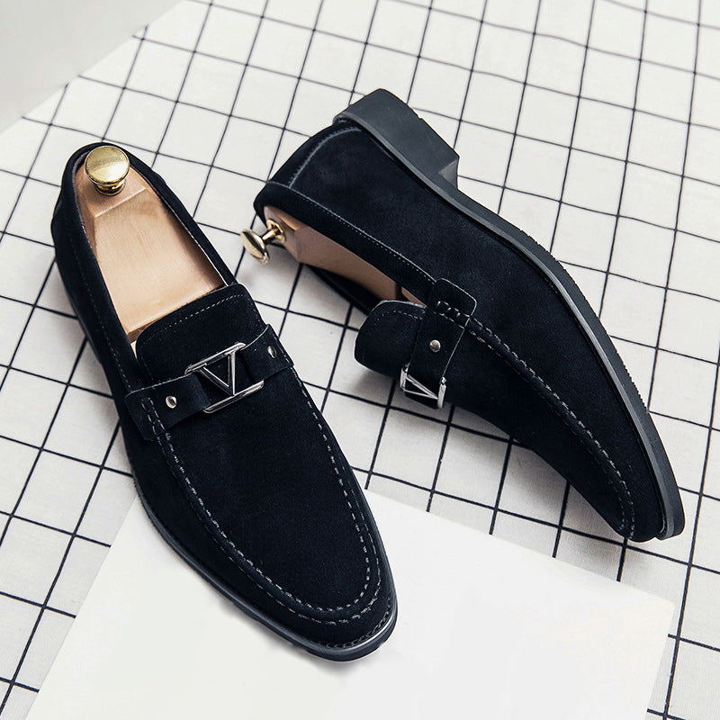 Marco | Uomo Mocassino Scamosciato Slip-On Fibbia Metallica 3