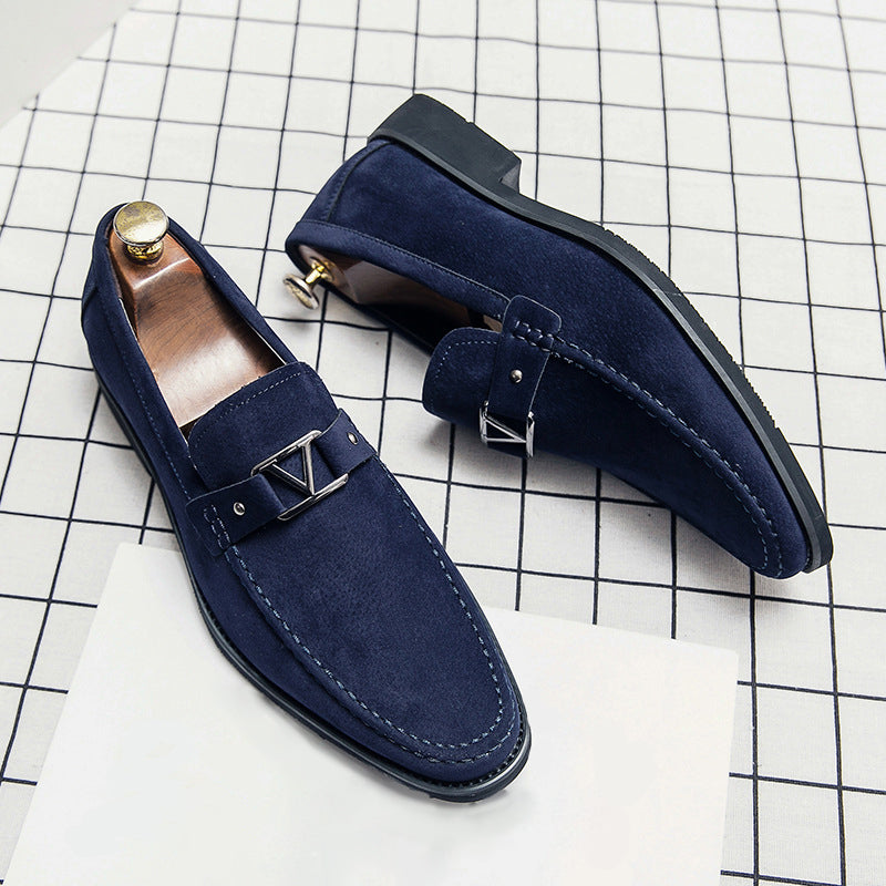 Marco | Uomo Mocassino Scamosciato Slip-On Fibbia Metallica 4