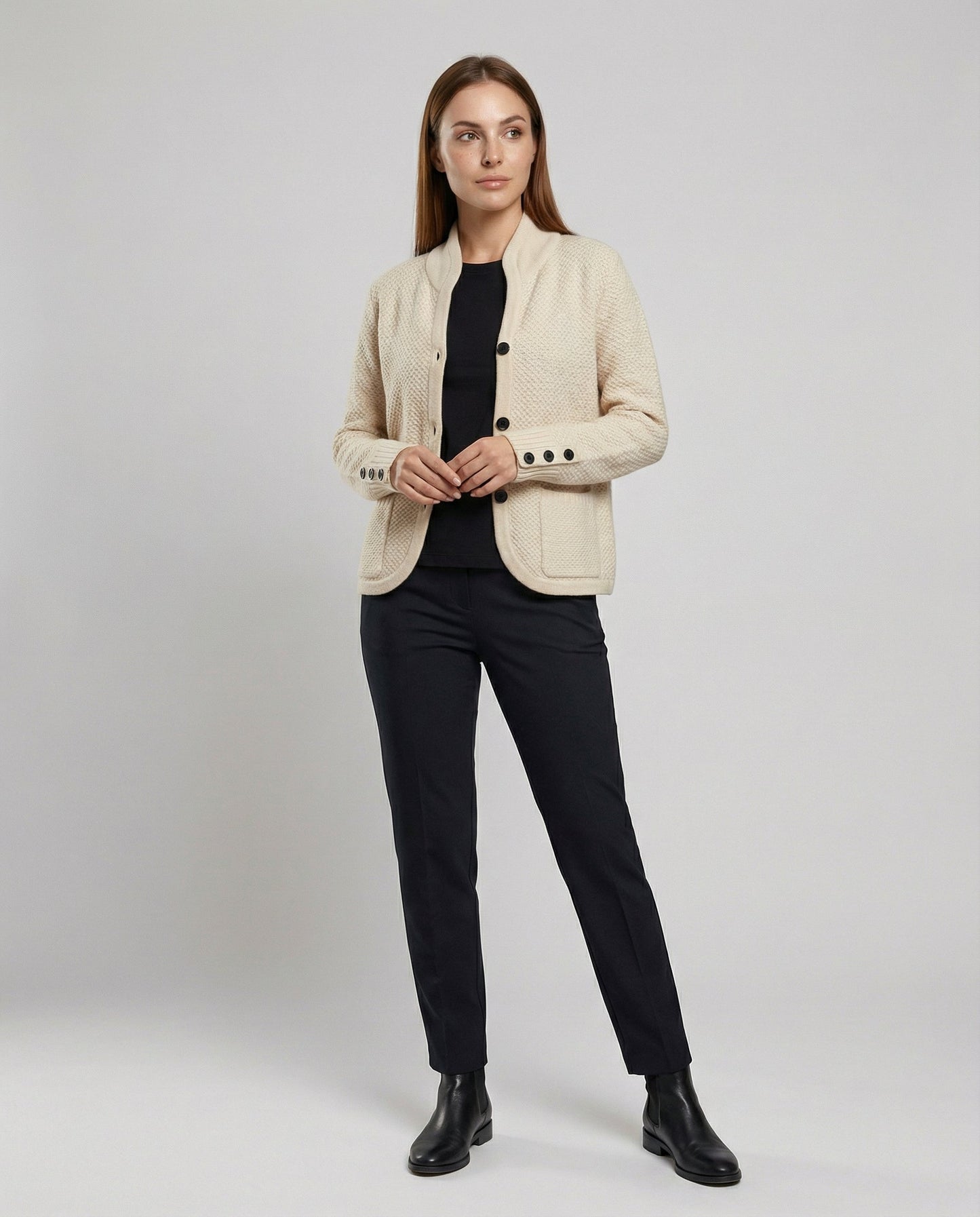 Cardigan Donna in Cashmere Morbido