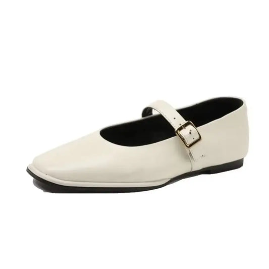 Scarpe Mary Jane Donna in Pelle Bovina Piatte - Vesarelli