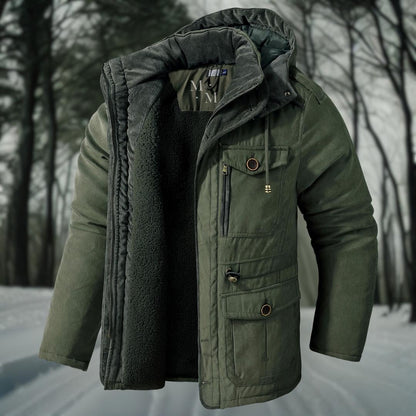 Giacca Invernale Uomo con Cappuccio Funzionale Calda