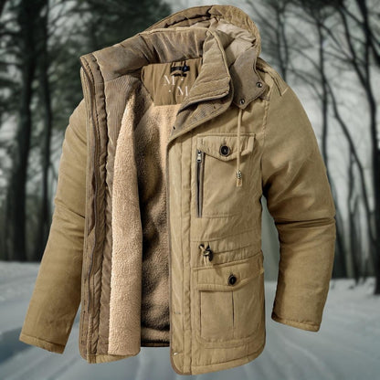 Giacca Invernale Uomo con Cappuccio Funzionale Calda