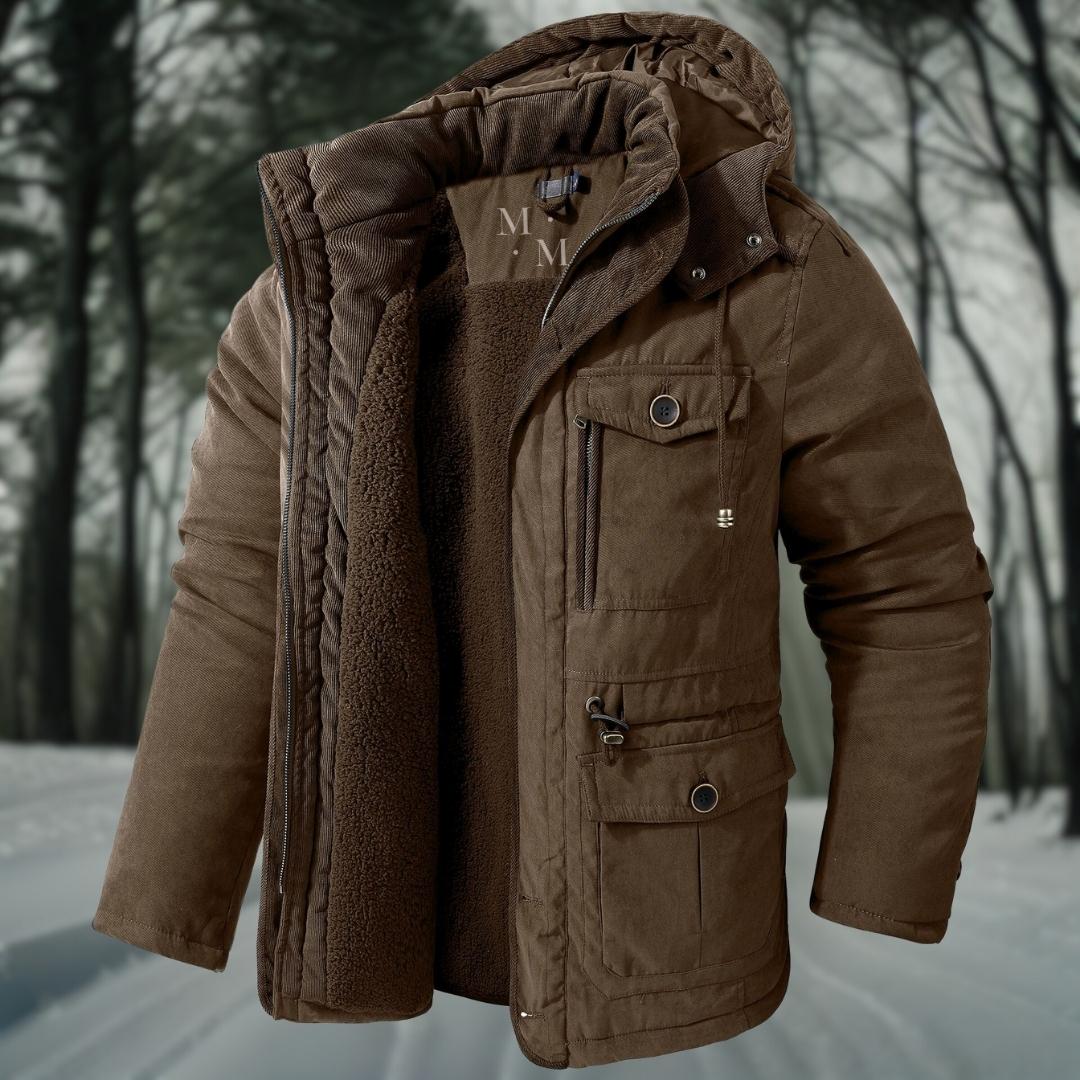 Giacca Invernale Uomo con Cappuccio Funzionale Calda