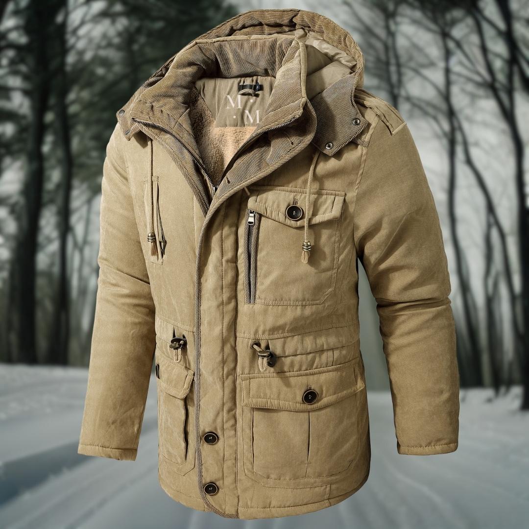 Giacca Invernale Uomo con Cappuccio Funzionale Calda