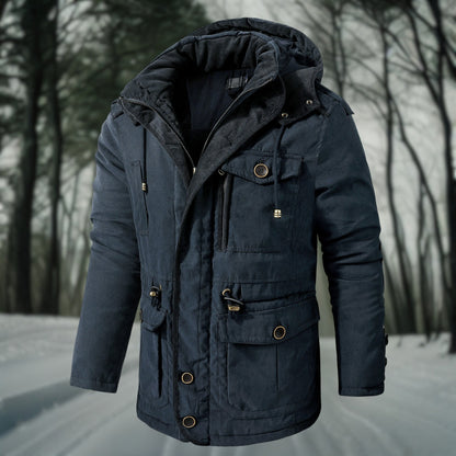 Giacca Invernale Uomo con Cappuccio Funzionale Calda