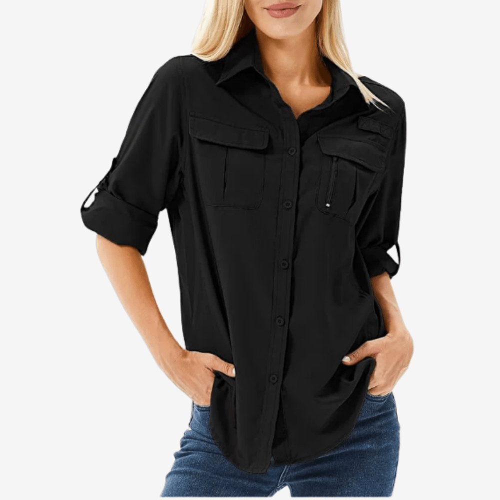 Maglia Trekking Donna Leggera Maniche Lunghe - Vesarelli
