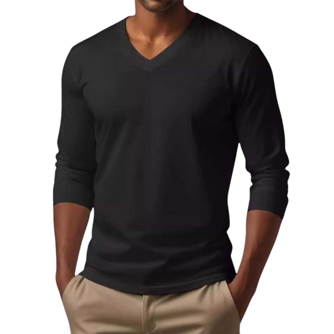 Maglia Donna Maniche Lunghe Scollo a V Elasticizzata - Vesarelli