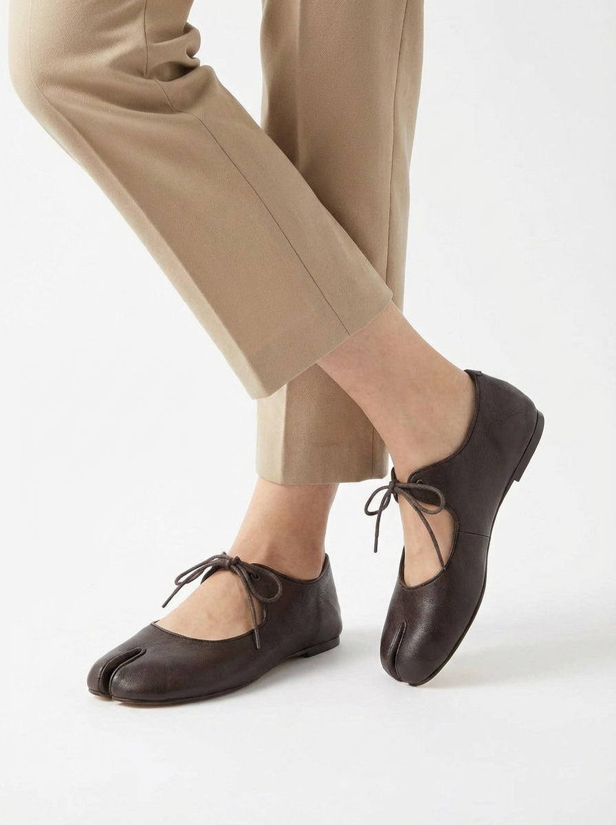Melanie | Ballerine Tabi in Pelle Morbida 2