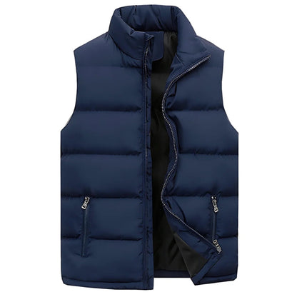 Smanicato Uomo Imbottito con Tasche con Zip