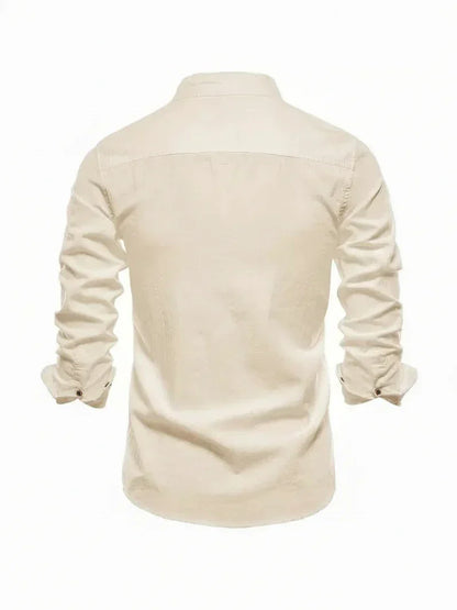 Polo Uomo Collo Alto con Bottoni Stile Casual