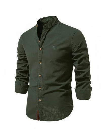 Polo Uomo Collo Alto con Bottoni Stile Casual