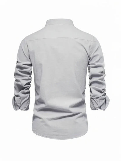 Polo Uomo Collo Alto con Bottoni Stile Casual