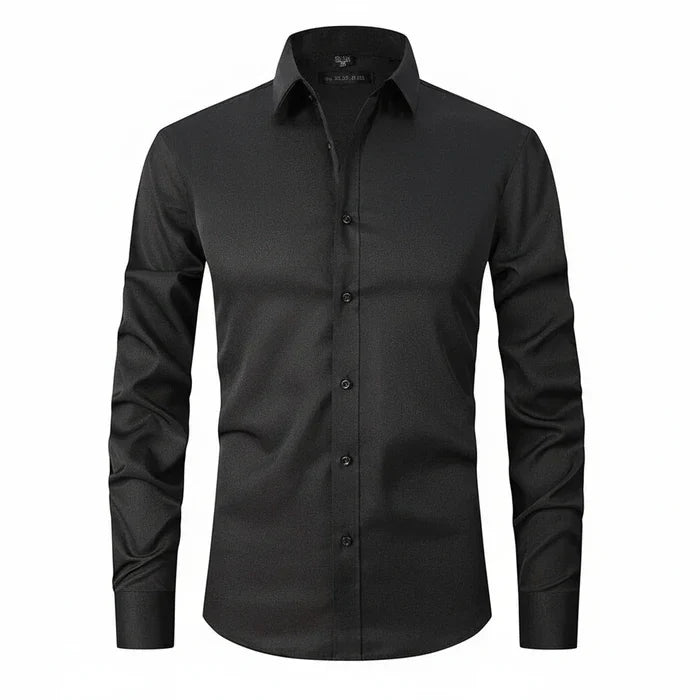 Camicia Uomo Manica Lunga Minimal con Bottoni