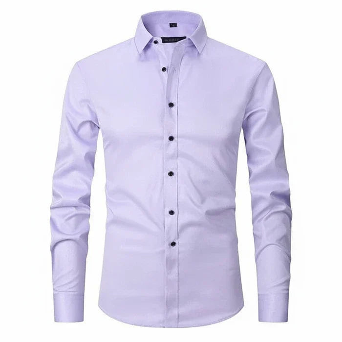 Camicia Uomo Manica Lunga Minimal con Bottoni