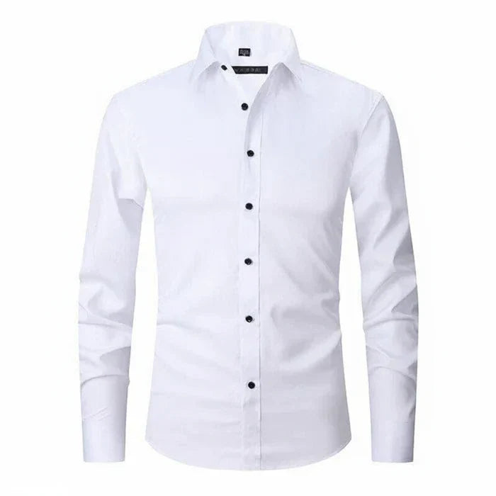 Camicia Uomo Manica Lunga Minimal con Bottoni - Brentozzi