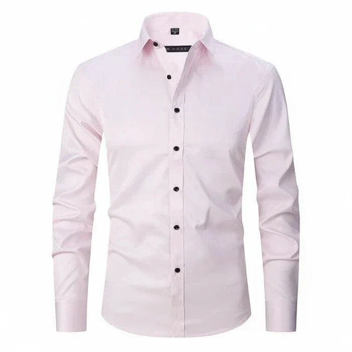 Camicia Uomo Manica Lunga Minimal con Bottoni