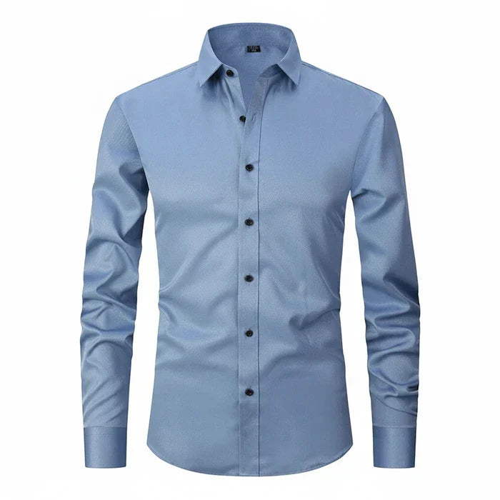 Camicia Uomo Manica Lunga Minimal con Bottoni