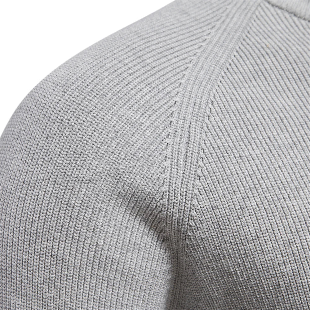Maglione Uomo in Misto Lana Classico Mezza Zip
