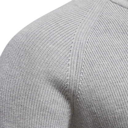 Maglione Uomo in Misto Lana Classico Mezza Zip