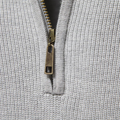 Maglione Uomo in Misto Lana Classico Mezza Zip