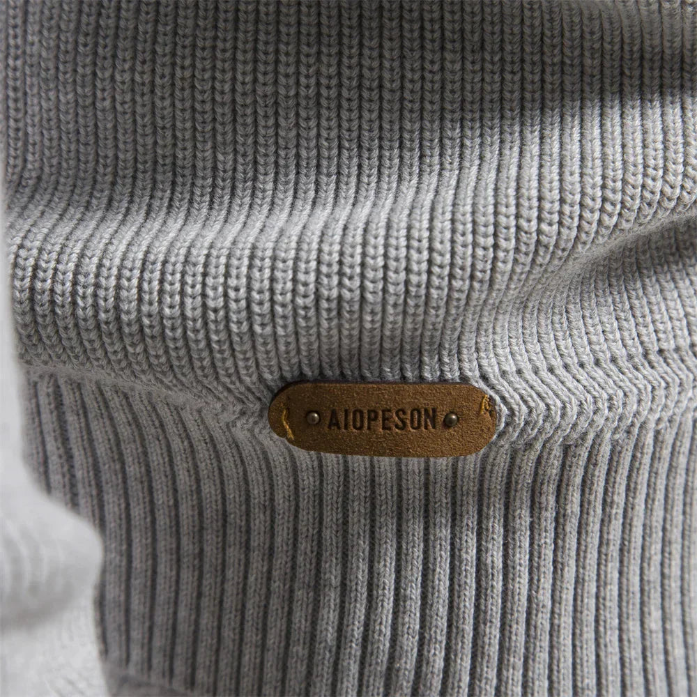 Maglione Uomo in Misto Lana Classico Mezza Zip