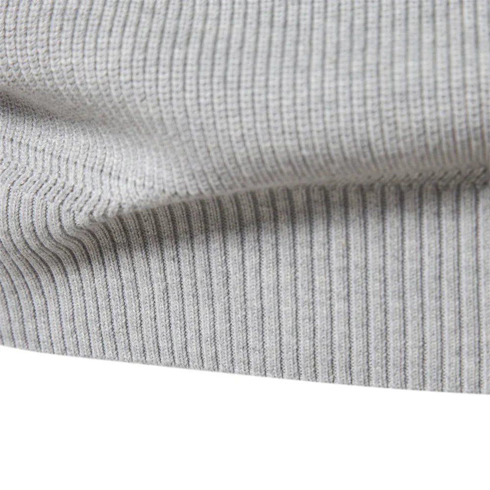 Maglione Uomo in Misto Lana Classico Mezza Zip