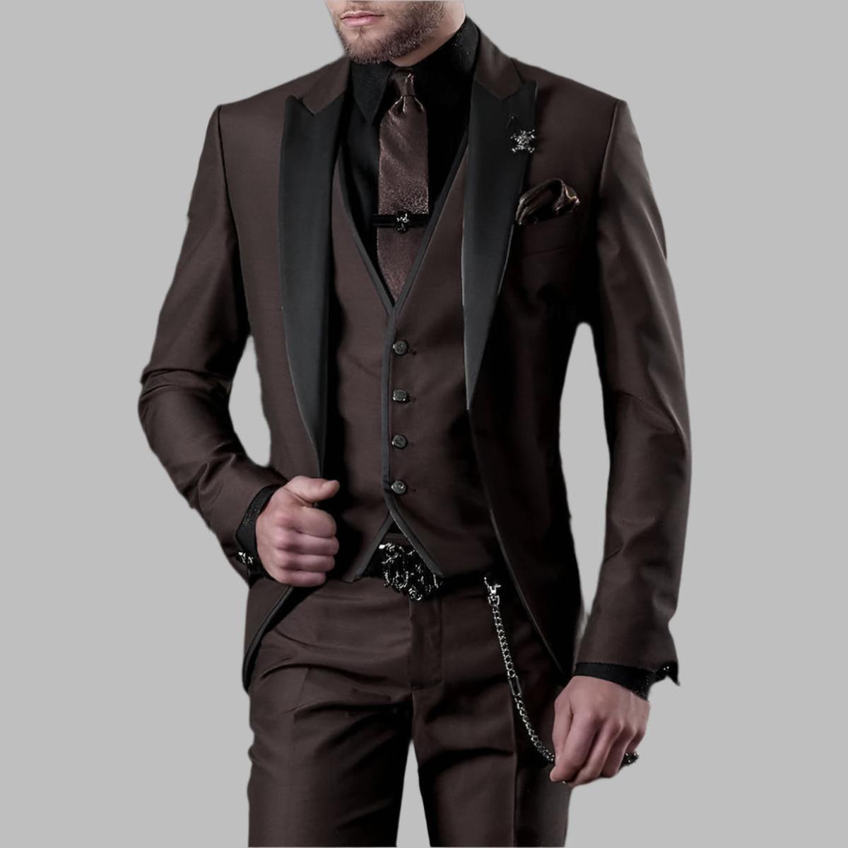 Abito Cerimonia Uomo Completo Tre Pezzi Elegante