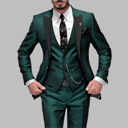 Abito Cerimonia Uomo Completo Tre Pezzi Elegante - Brentozzi