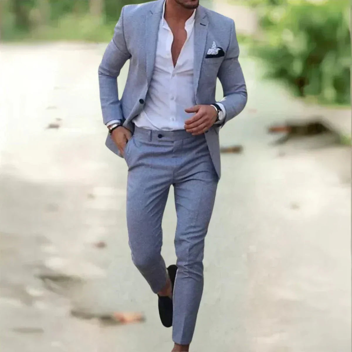 Abito Cerimonia Uomo Completo Due Pezzi Elegante