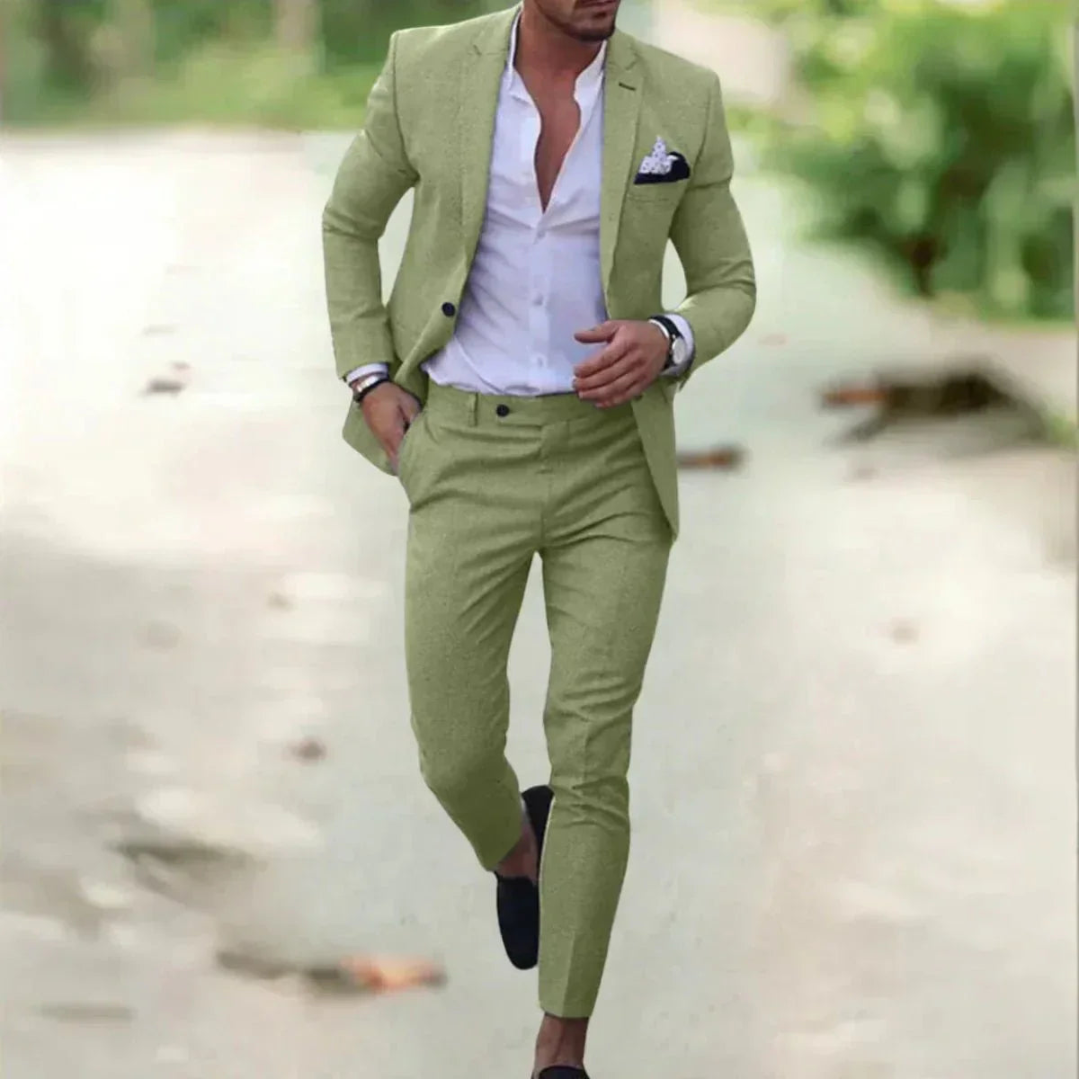 Abito Cerimonia Uomo Completo Due Pezzi Elegante
