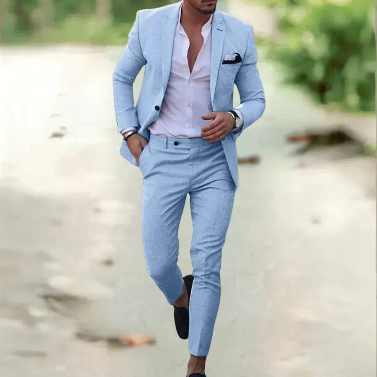 Abito Cerimonia Uomo Completo Due Pezzi Elegante