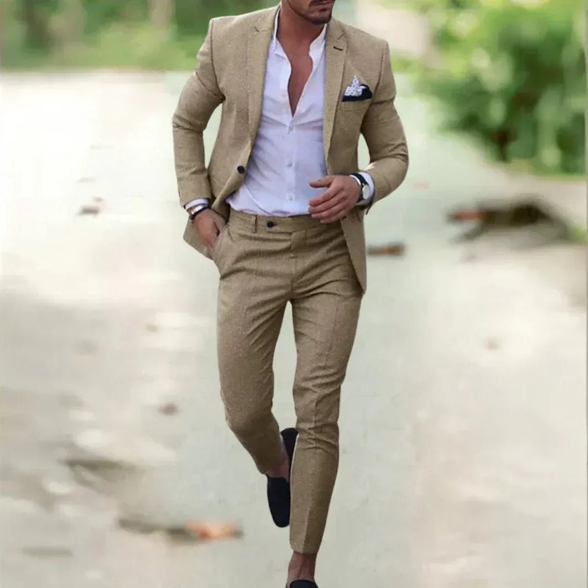 Abito Cerimonia Uomo Completo Due Pezzi Elegante